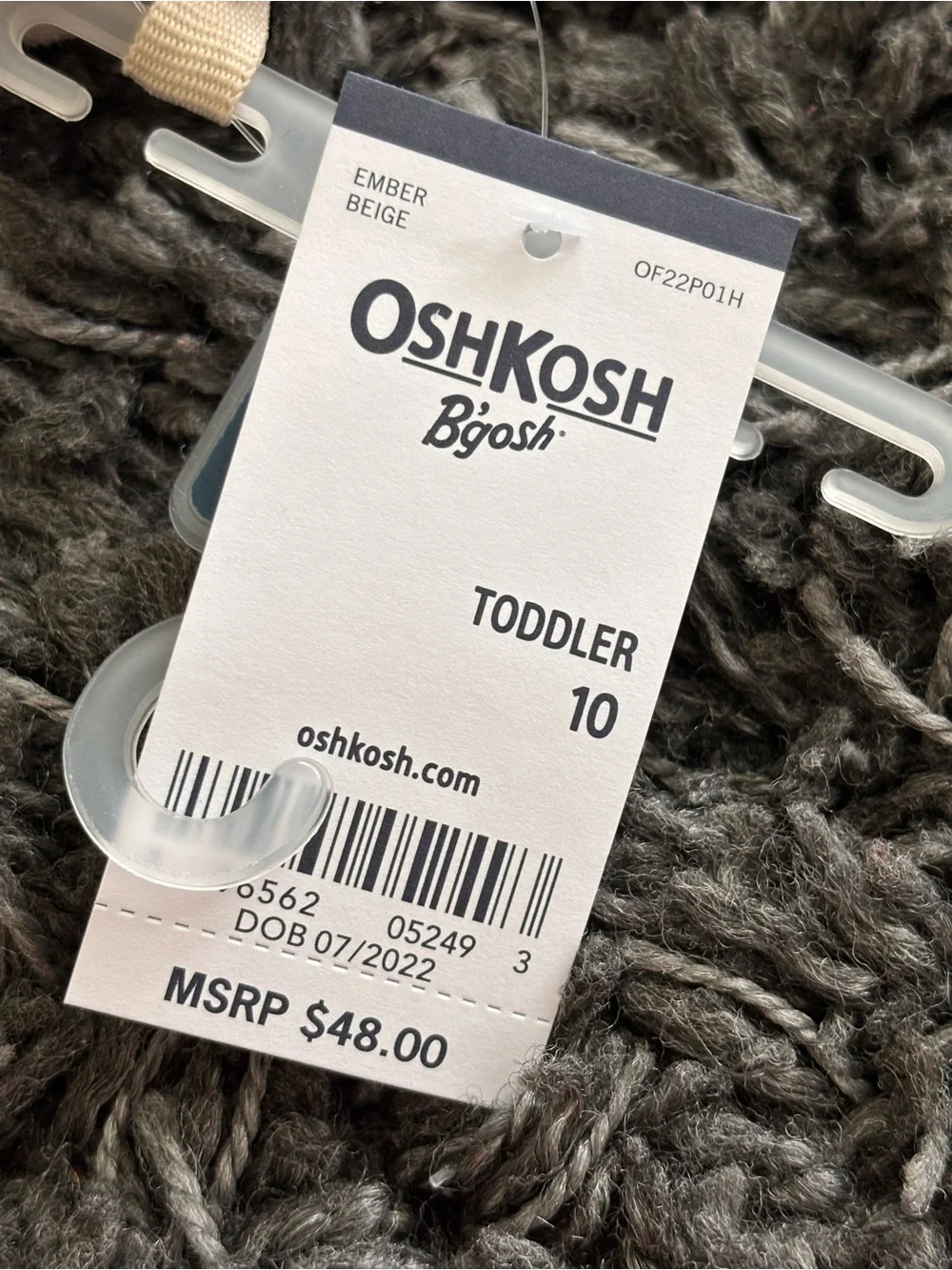 OshKosh B'gosh Beige Boots with Gold Dots